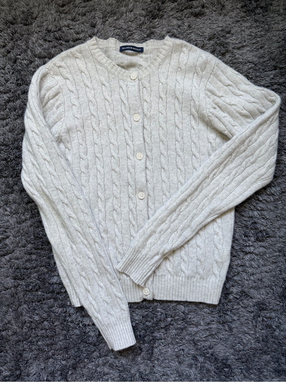 Brandy Melville Cable Knit Button Cardigan
